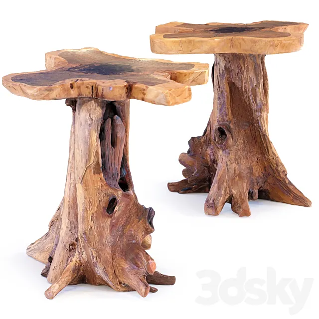 Side Table Tree Small 3ds Max