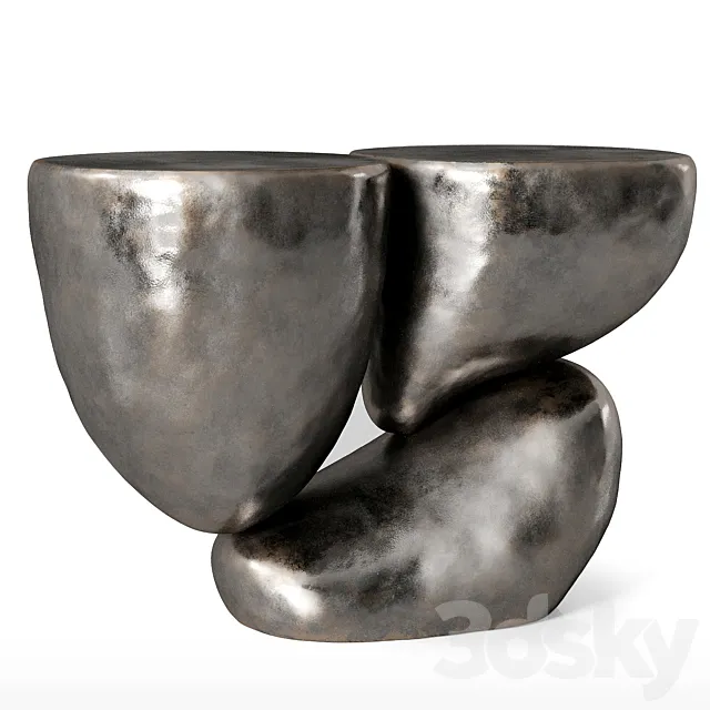 Side table TRES BLACK by Mauro Mori _ Circa 3ds Max