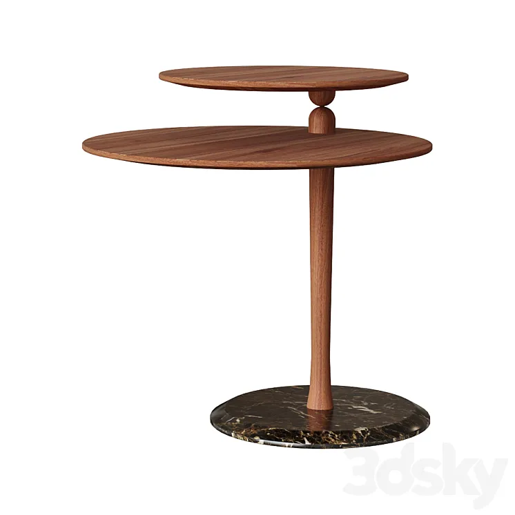 Side table Vaiven walnut 3DS Max