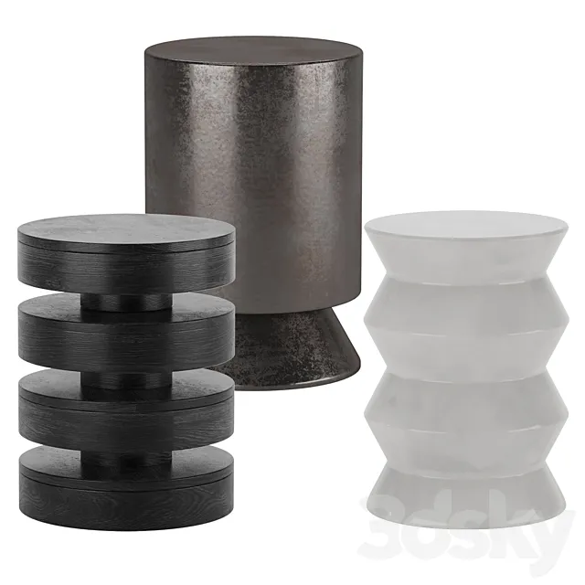 Side Table West Elm 6 3ds Max