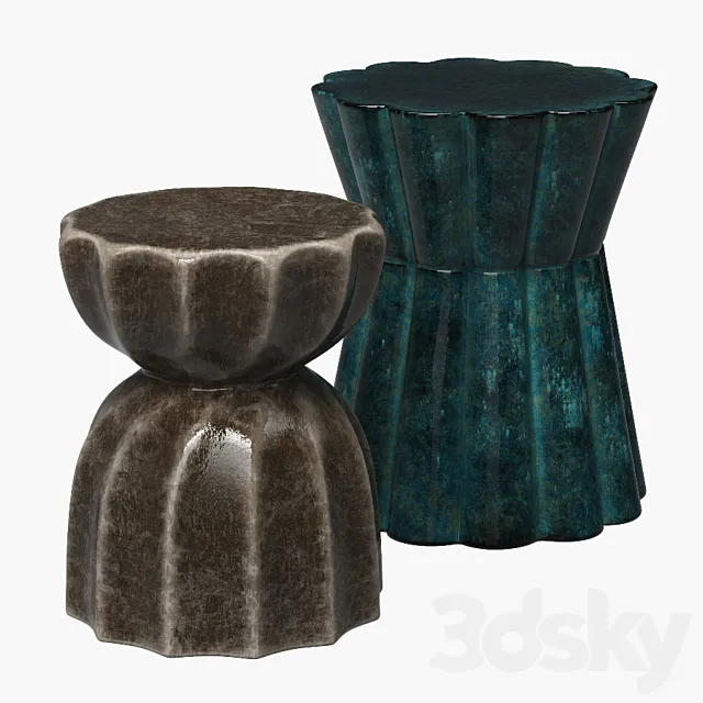 Side tables 3ds Max