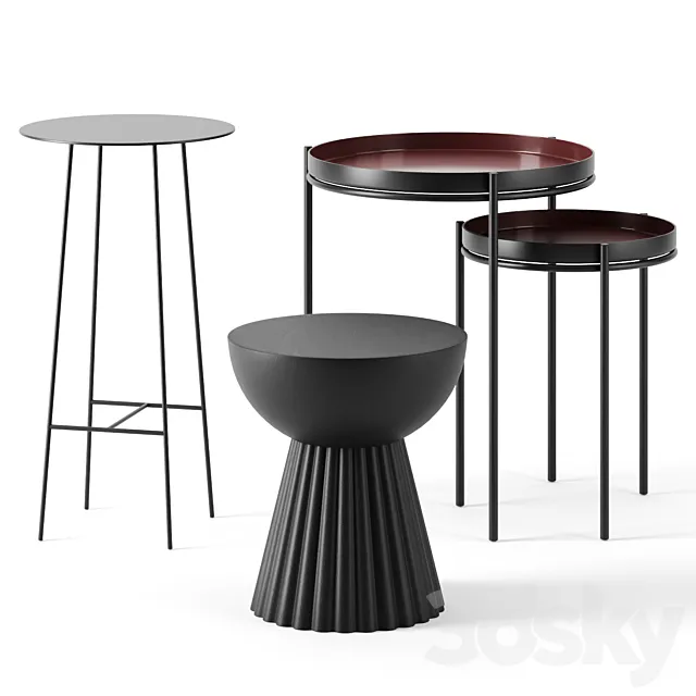Side tables by La Redoute 3ds Max