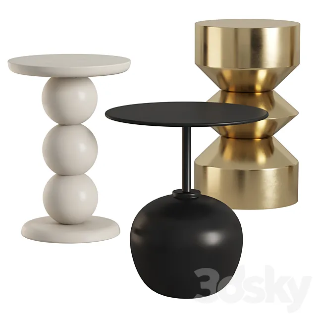 Side tables from H&M 3DS Max Model