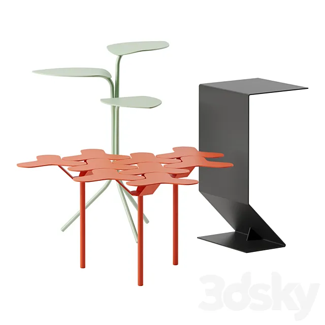Side tables set by Moroso 3DSMax File