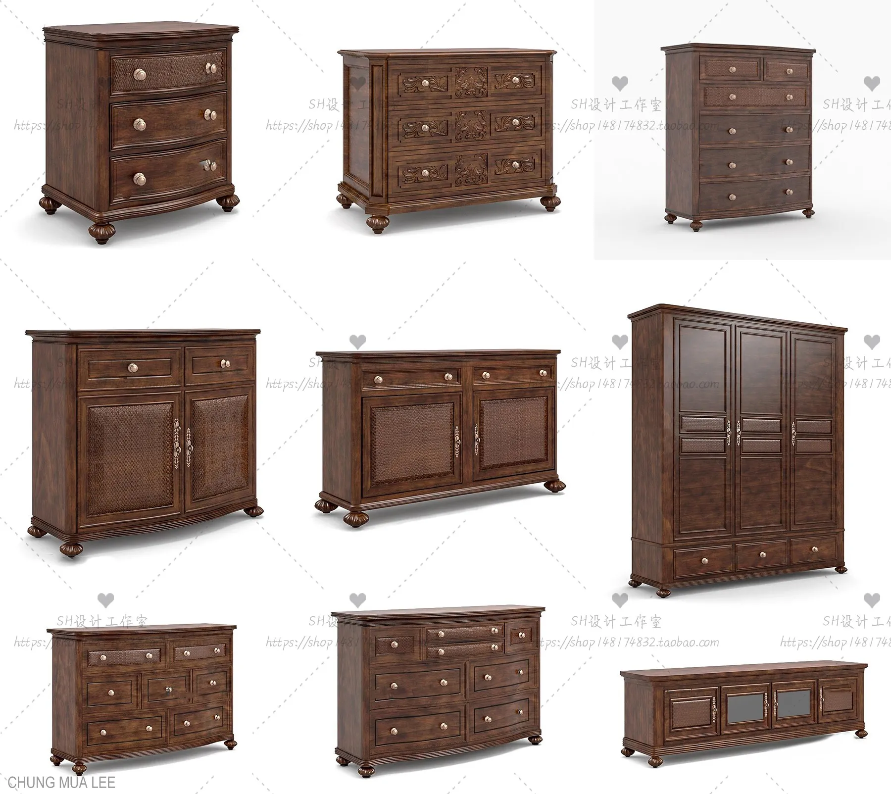 3DSKY PRO – SIDEBOARD 3D MODELS – 128