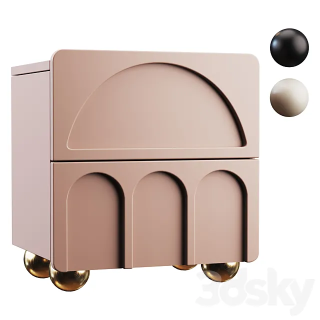 Sideboard Arch Nightstand 3DSMax File