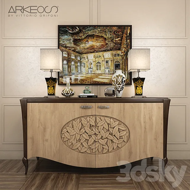 Sideboard Arkeos KRONOS K100 Noce grano 3ds Max