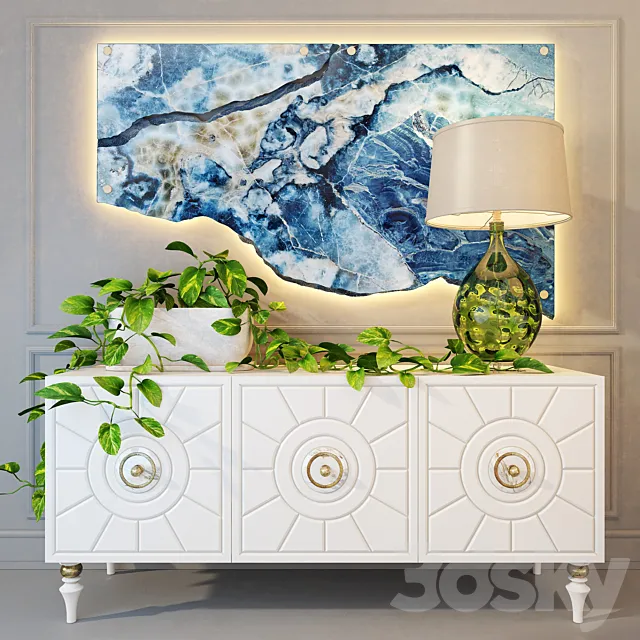 Sideboard art deco 3ds Max