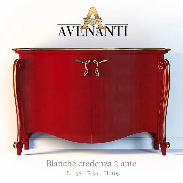Sideboard Avenanti Blanche credenza 2 ante 3dsMax Model
