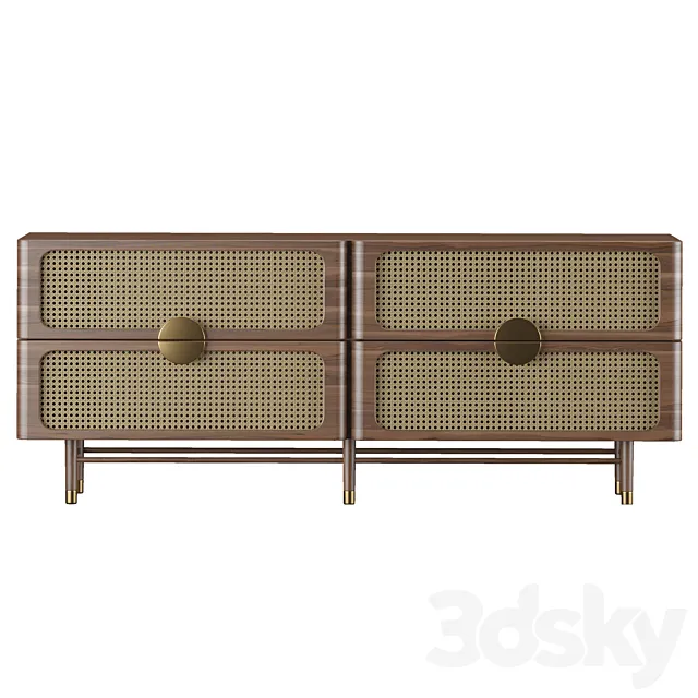 Sideboard Chest of Drawer 08 3DSMax File