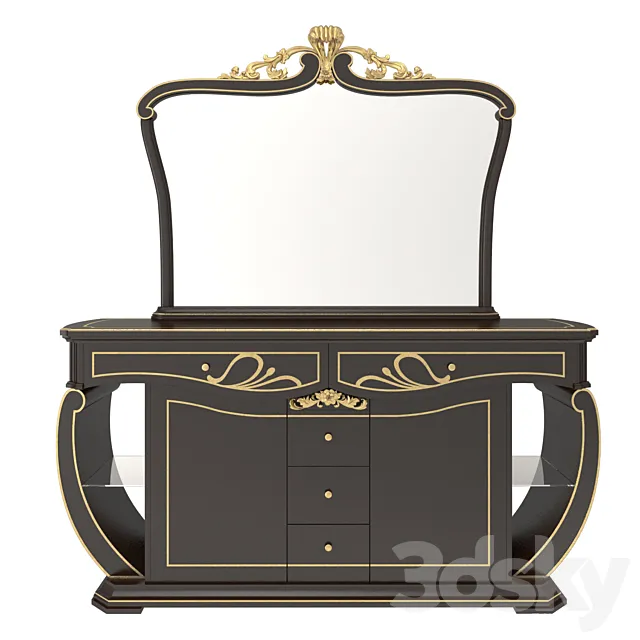 Sideboard + Mirror Coll. D Frandiss 2017 3ds Max