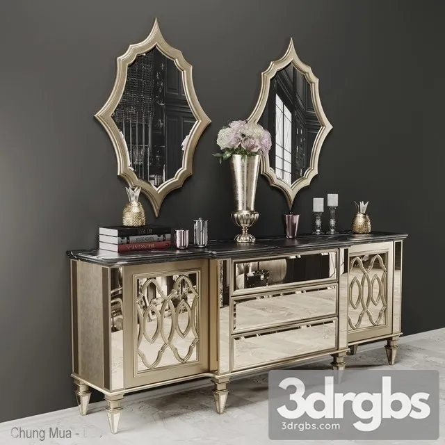 Sideboard Mirror Set 3dsmax Download