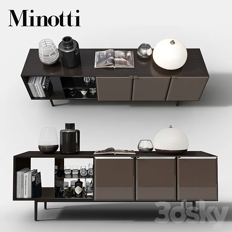 Sideboard Morrison by Minotti 3DS Max