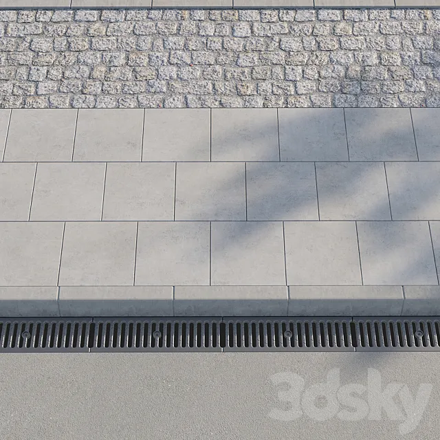 Sidewalk 01 3DS Max Model