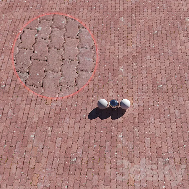 Sidewalk tile_1 3DS Max Model