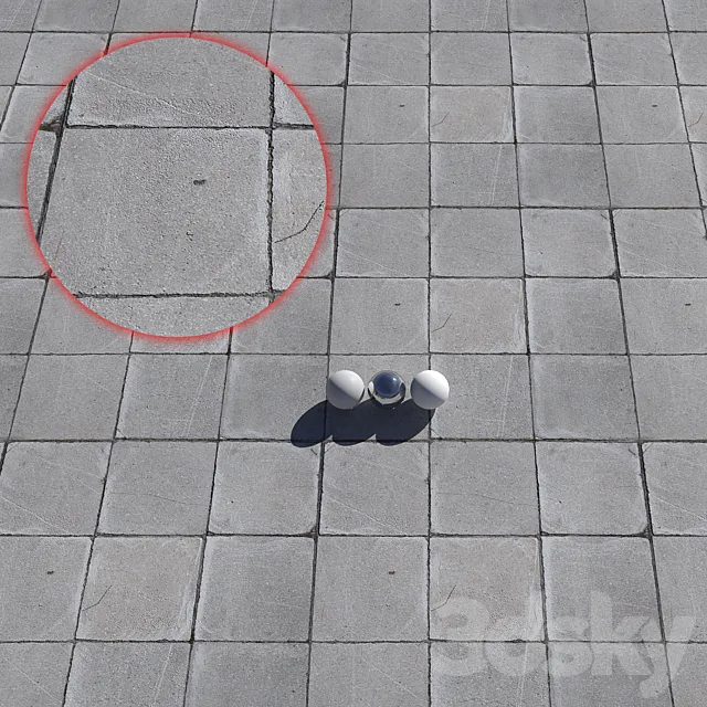 Sidewalk tile_3 3DS Max Model