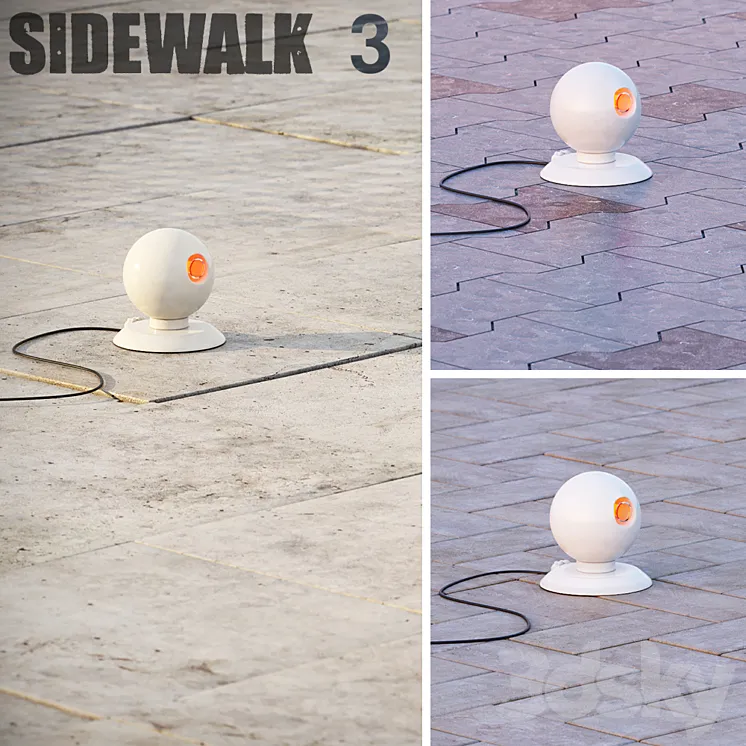 Sidewalk Tiles 3 3DS Max