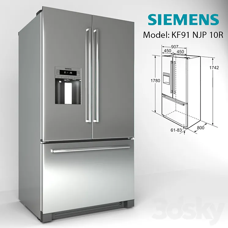 Siemens KF91NPJ10R 3DS Max