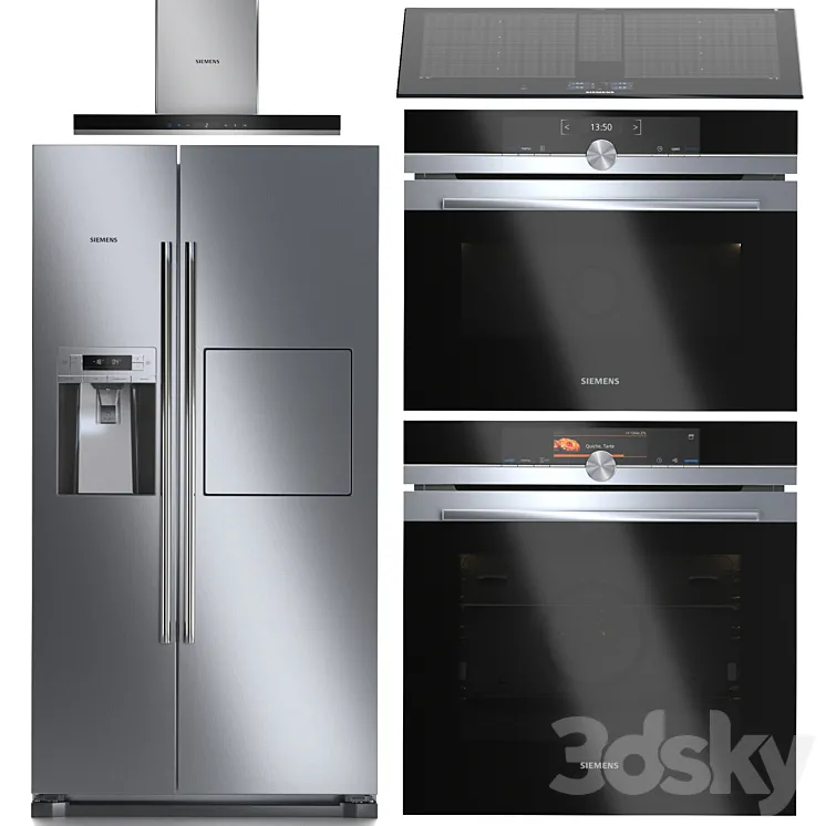 Siemens kitchen appliances set 5 3DS Max