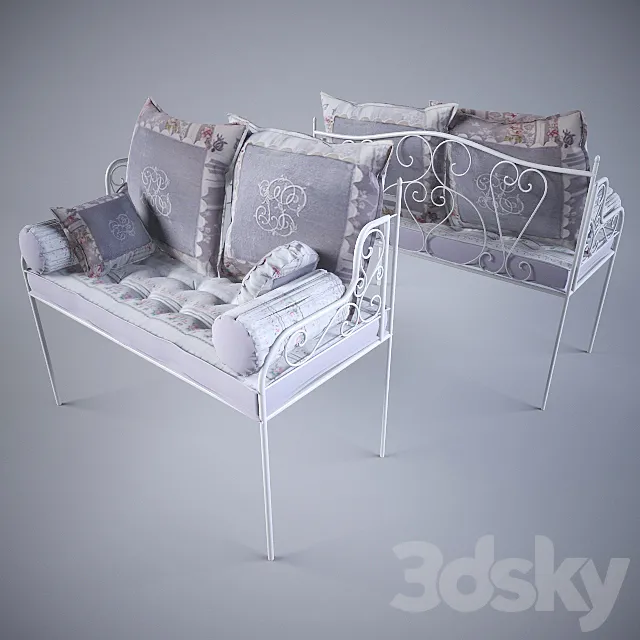 Sieste fleurie _ Comptoir de Famille (France) 3DS Max Model