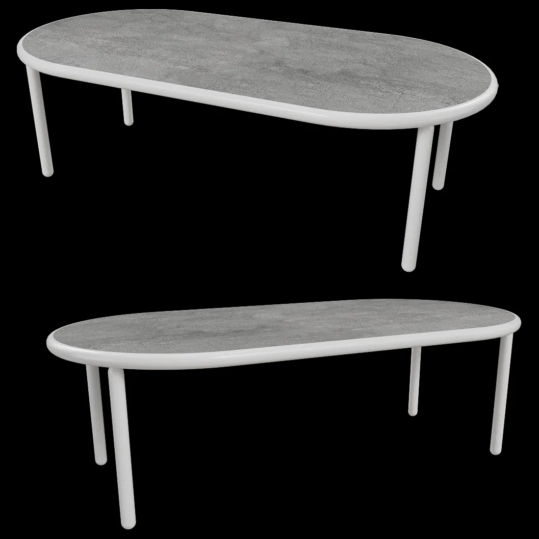 Sifas – Dining table BIGR1C oval 3ds Max