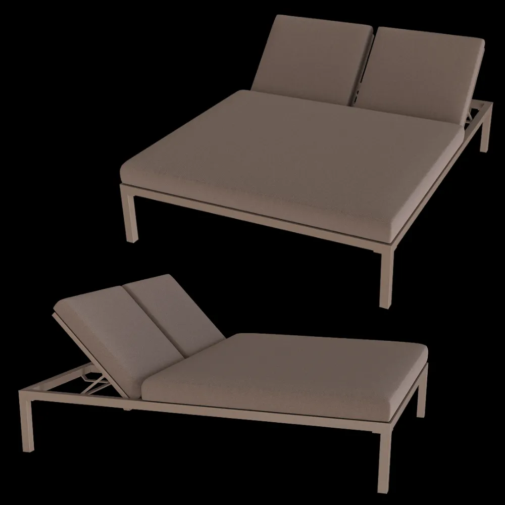 Sifas – Double chaise lounge KOMF30 3ds Max