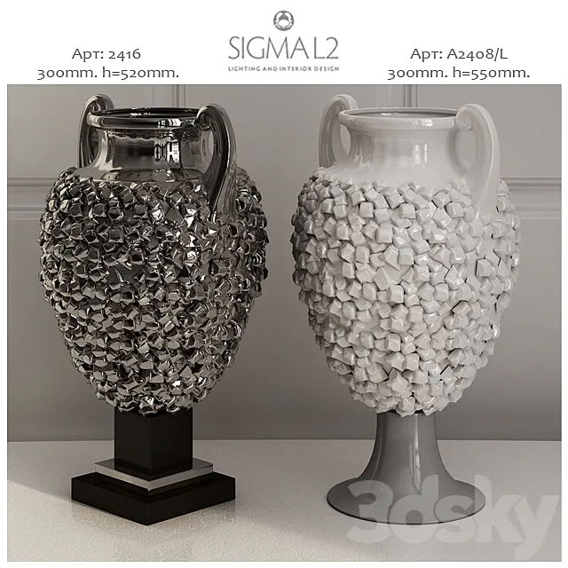 Sigma L2 art.2416 art.2408 _ L – Vases 3DS Max Model