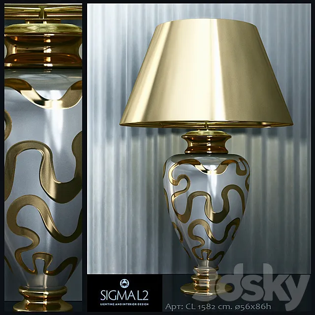 Sigma L2 art. CL1582 – Table lamp 3ds Max