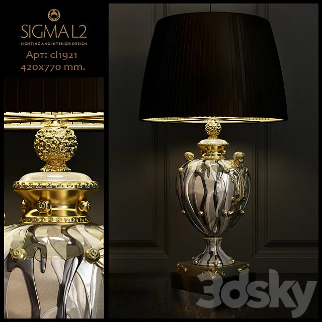 Sigma L2 art.cl1921 – table lamp 3DS Max Model