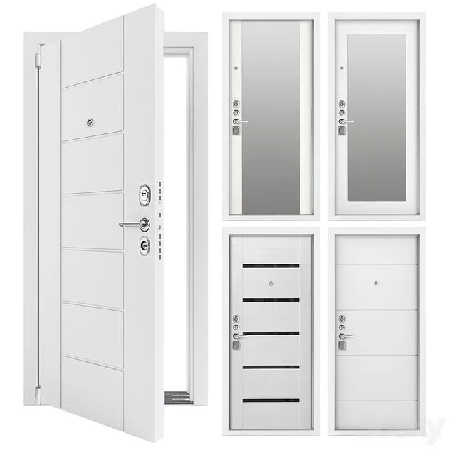 Sigma Luxe White doors by SIGMA 3dsMax Model