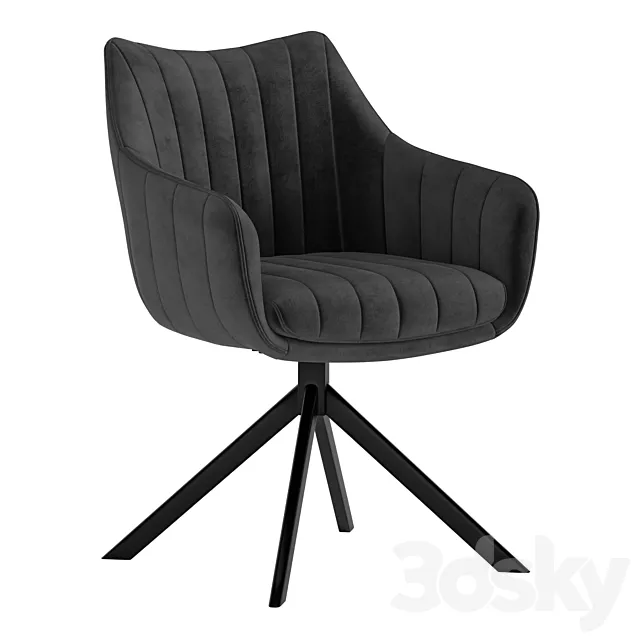 Signal azalia velvet chair 3DS Max Model