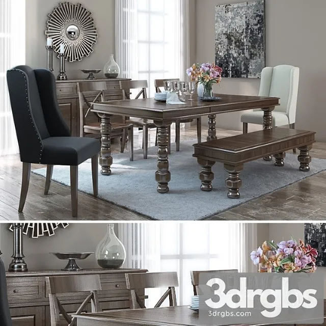 Signature design by ashley gerlane casual dining room group 2 3dsmax Download