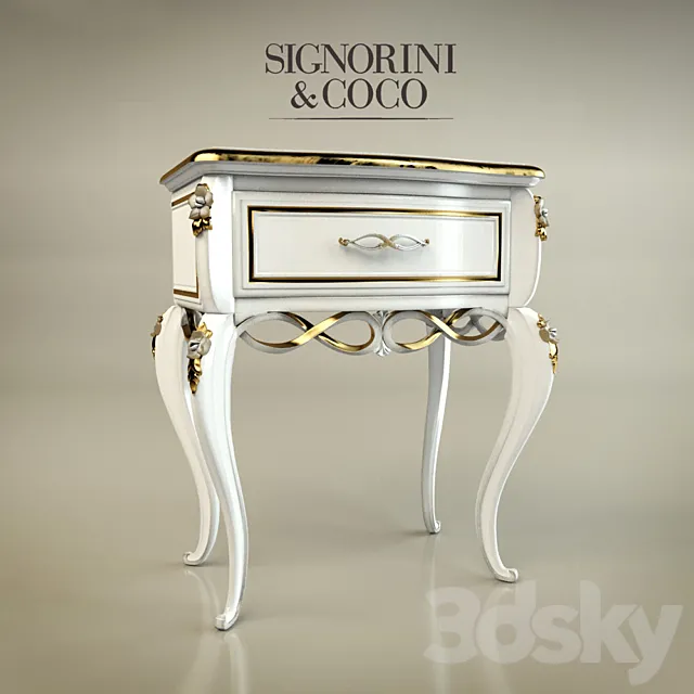 signorini & coco forever bedside table 3DSMax File