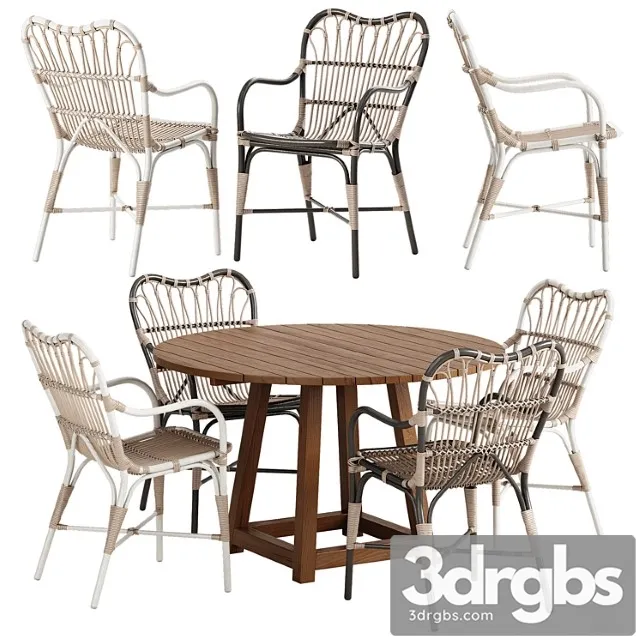 Sika design margret chair george table set 2 3dsmax Download