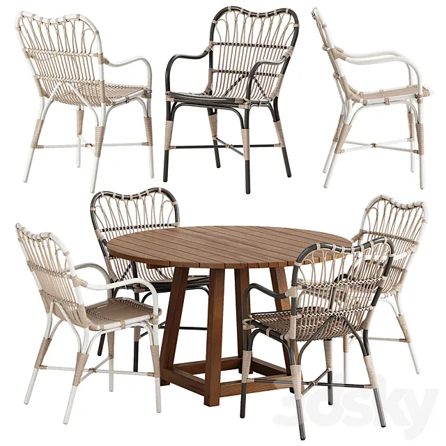 Sika Design Margret chair George table set 3DSMax File