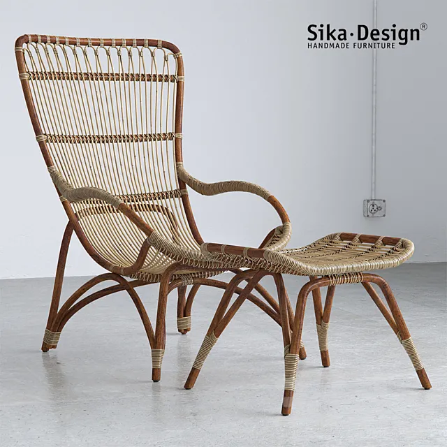 Sika Design Monet Chair and Footstool 3DSMax File