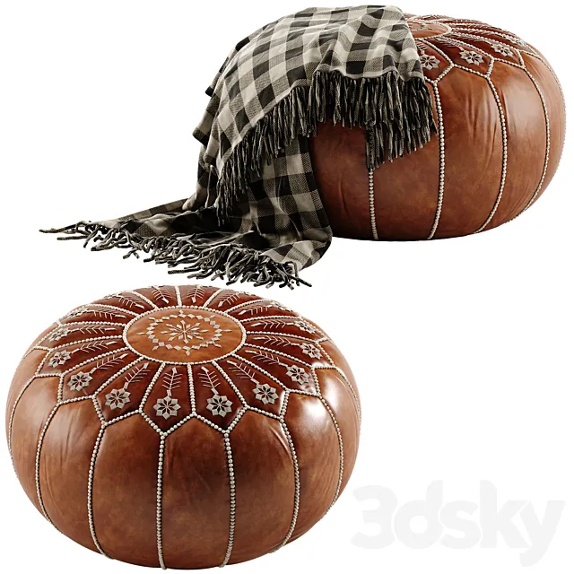 Sika Design Moroccan pouf 3DS Max Model