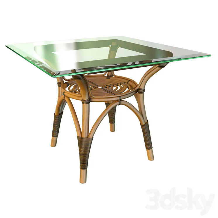Sika Design Originals dining table square top 3DS Max