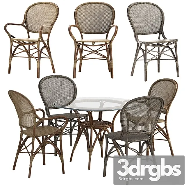 Sika design rossini chair originals table set 2 3dsmax Download