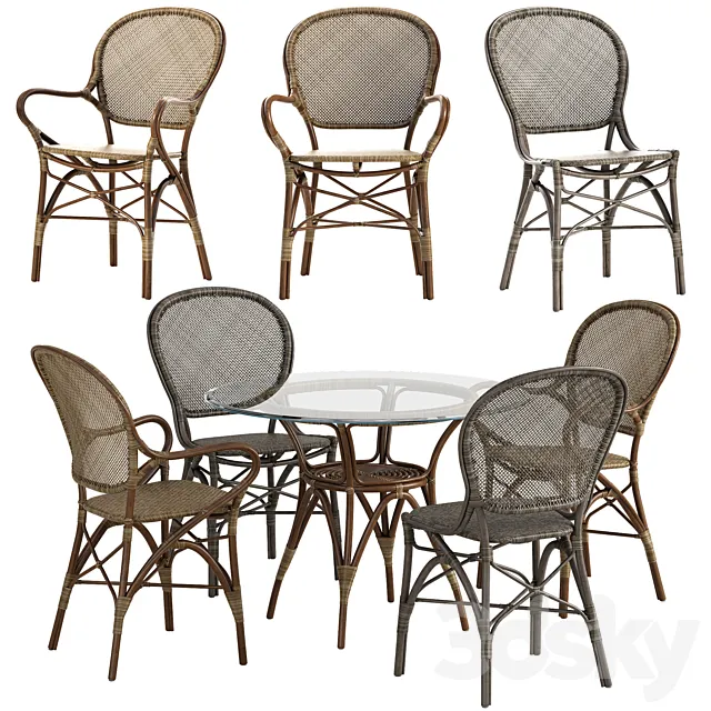 Sika Design Rossini chair Originals table set 3DSMax File
