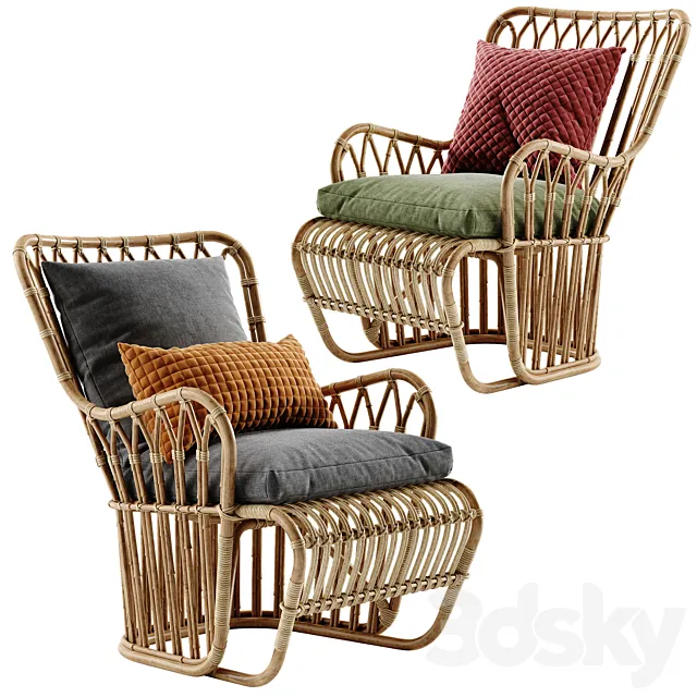 Sika Design Tulip lounge chair 3DS Max Model