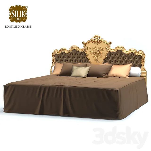 Silik King Size Bed Venere 3DS Max Model