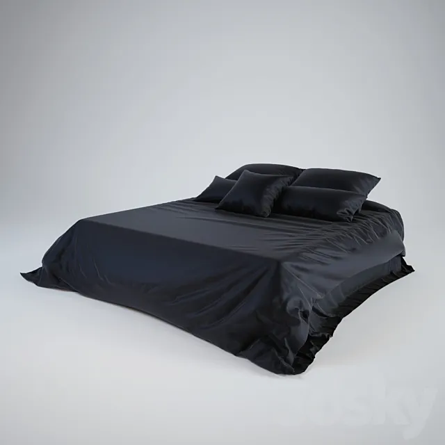 Silk bedding 3ds Max