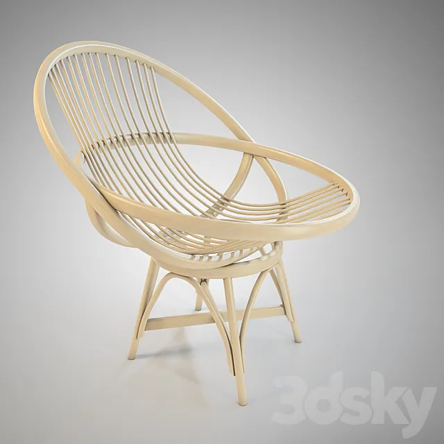 Sillon Radial armchair Expormim 3DS Max Model