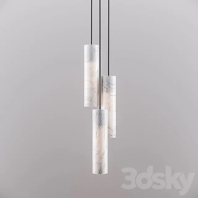 Silo Single Ceiling Light Pietra d’Avola 3DS Max Model