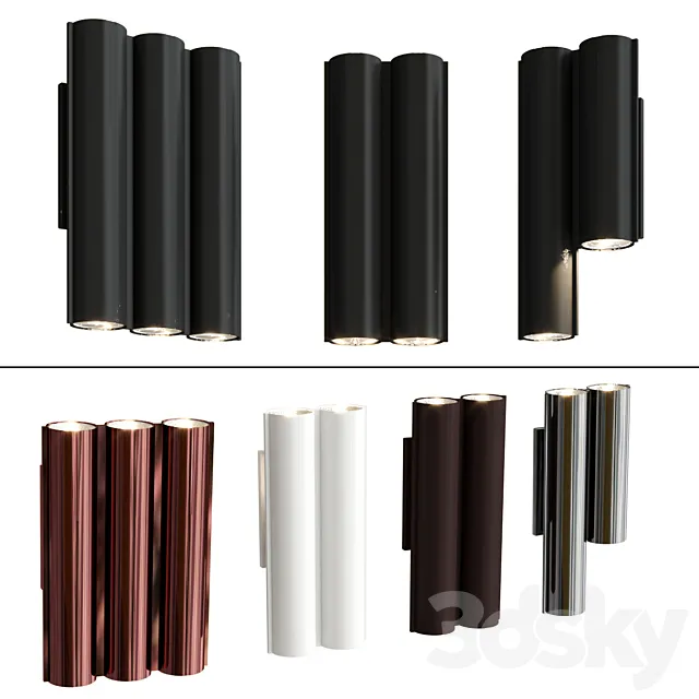 SILO wall lamp 3ds Max