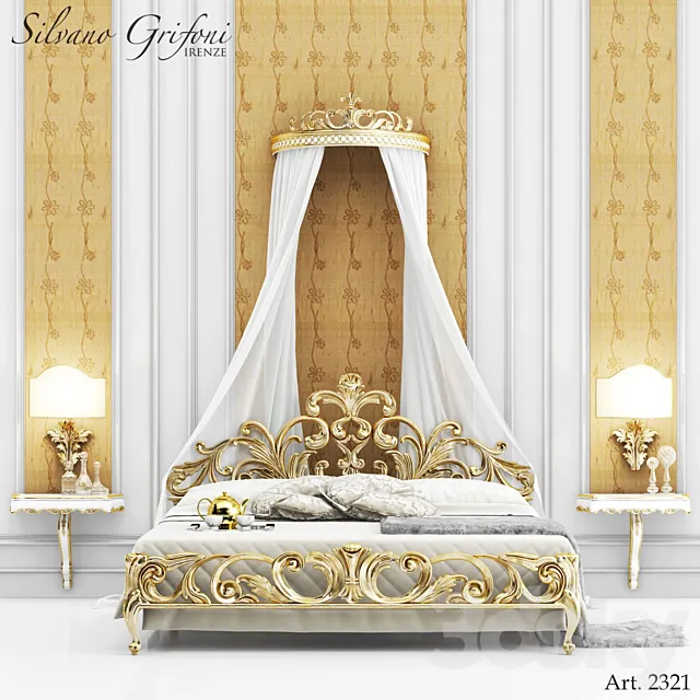 Silvano Grifoni Art 2321 Bedroom set 3DSMax File