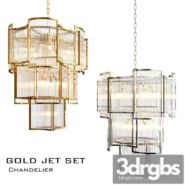 Silver gold eichholtz chandelier