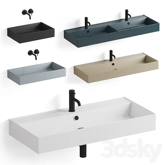 Simas Agile washbasins part 2 3ds Max