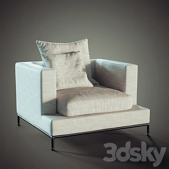 Simena Armchair 3DS Max Model